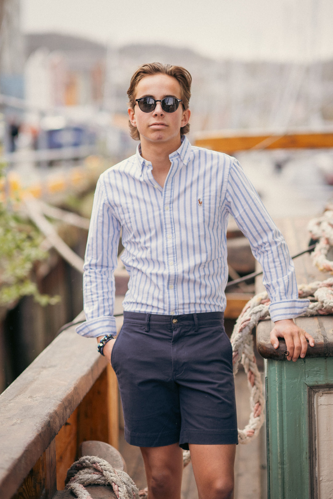 STRETCH STRAIGHT FIT CHINO SHORT