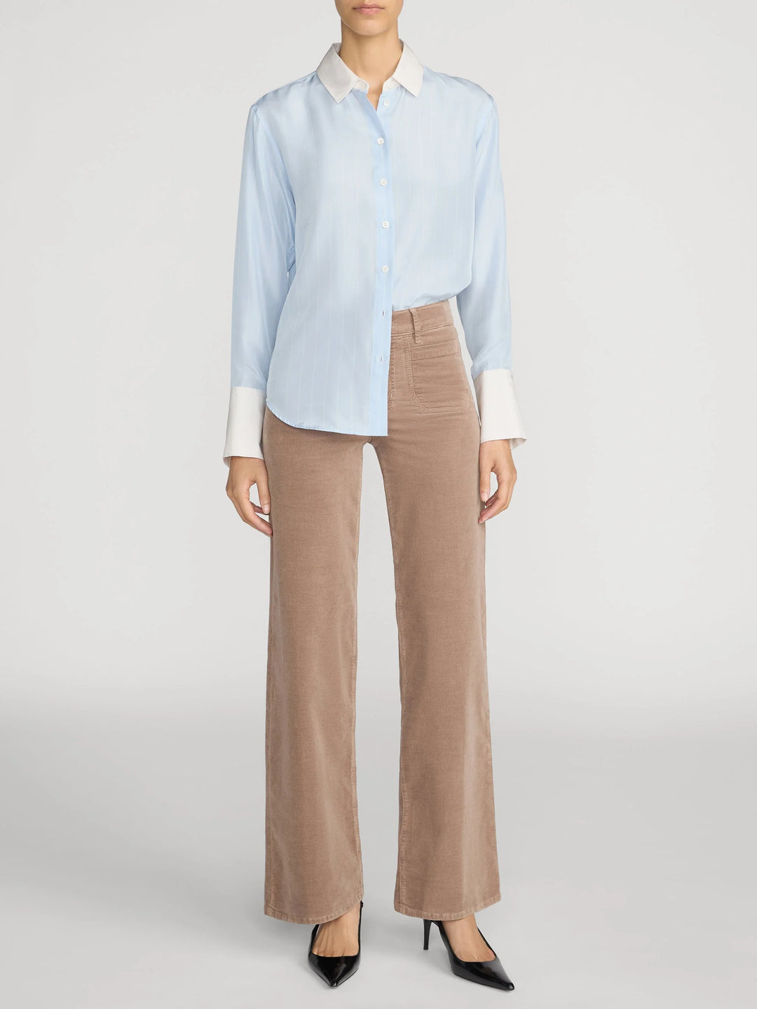 LE SLIM PALAZZO MODERNIST POCKET CORDUROY