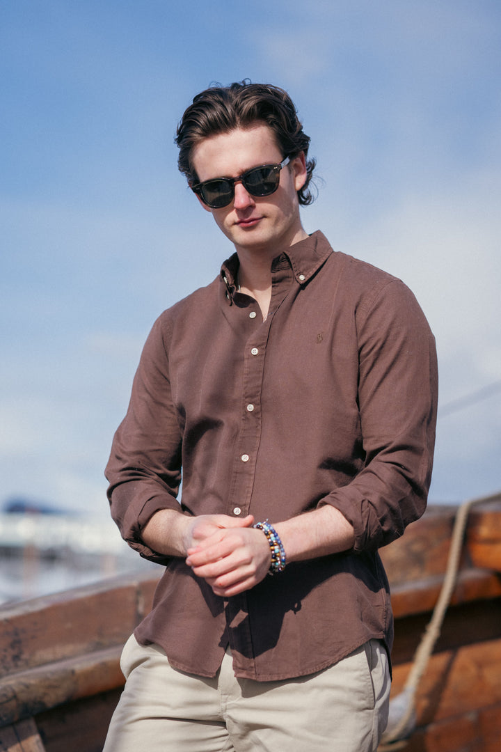 Custom Fit Textured Dobby Shirt