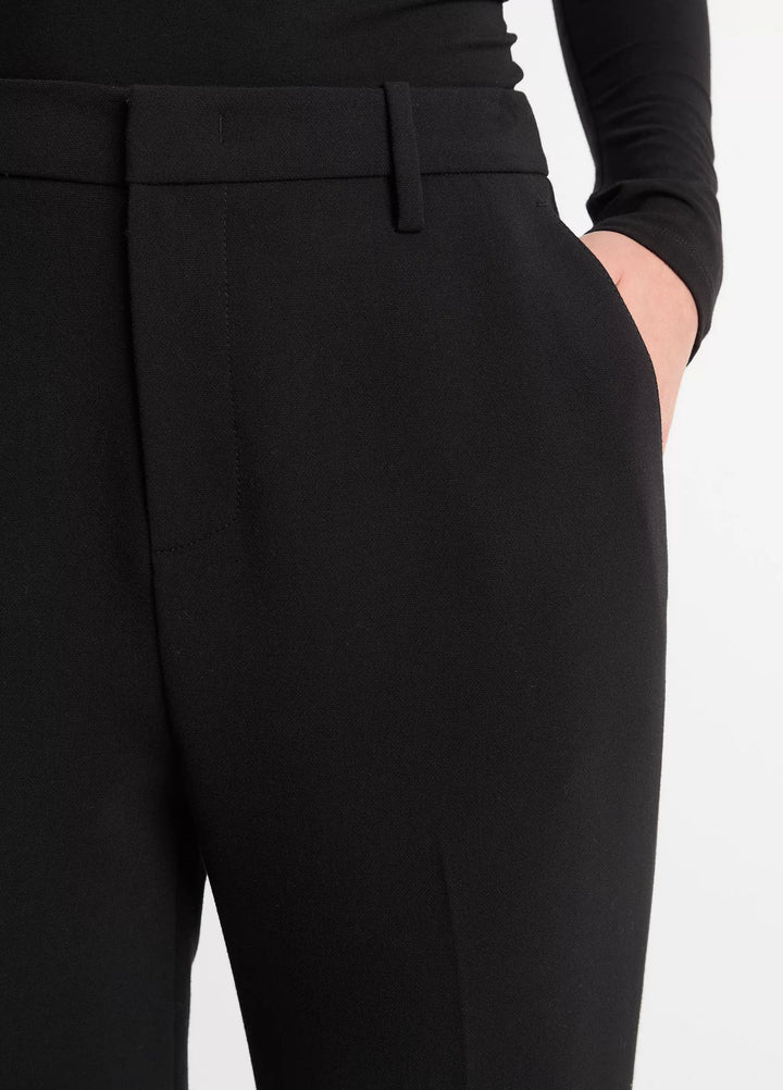 VINCE MID RISE TAILORED FLARE PANT