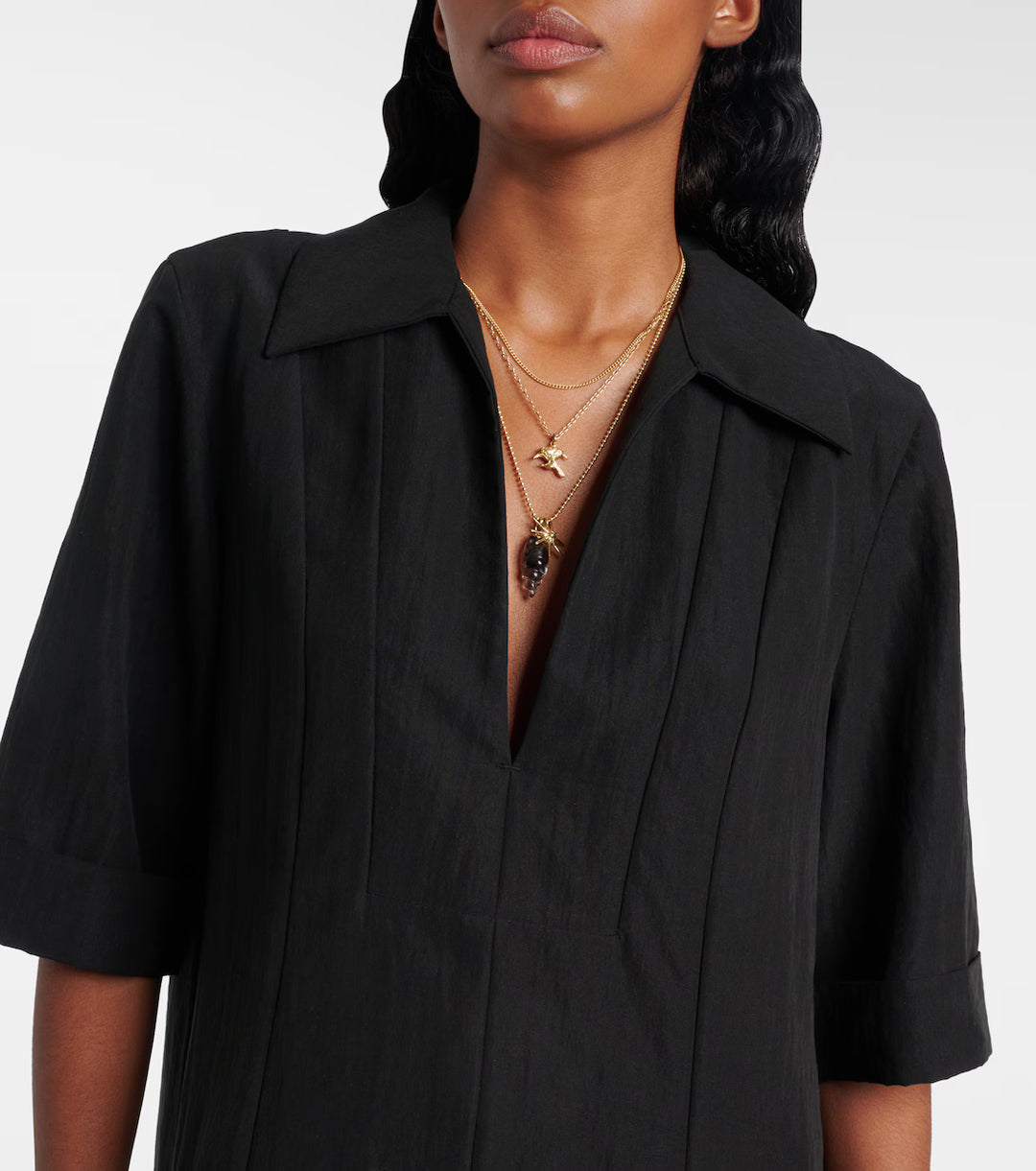 VINCE S/S A-LINE SHORT DRESS