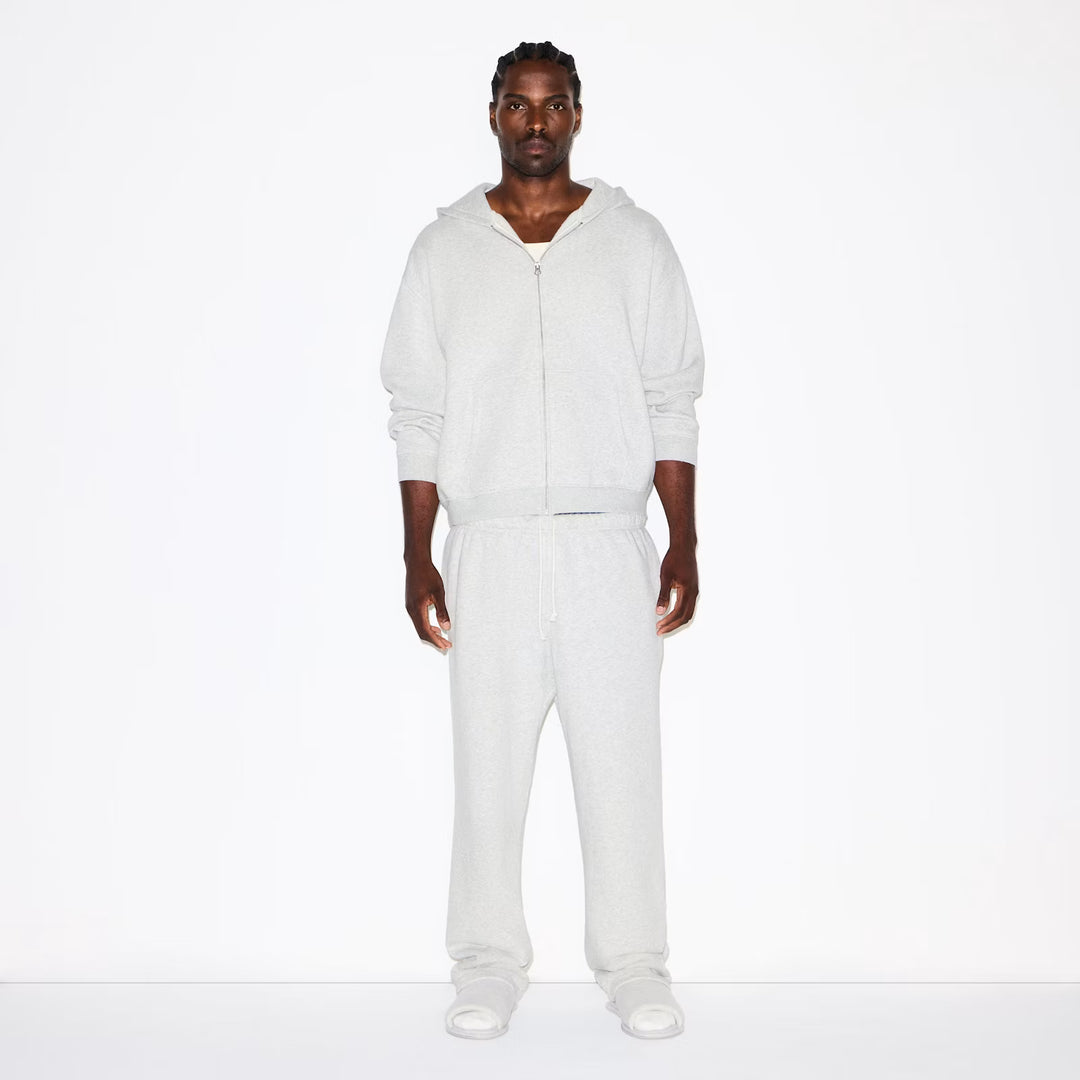 FLEECE LOUNGE RELAXED ZIP UP HOODIE