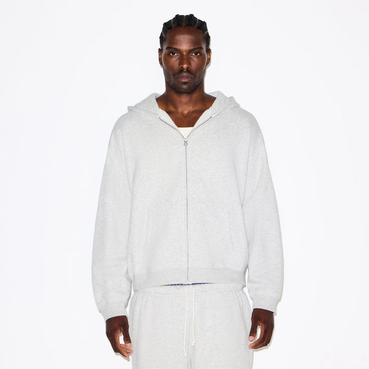 FLEECE LOUNGE RELAXED ZIP UP HOODIE