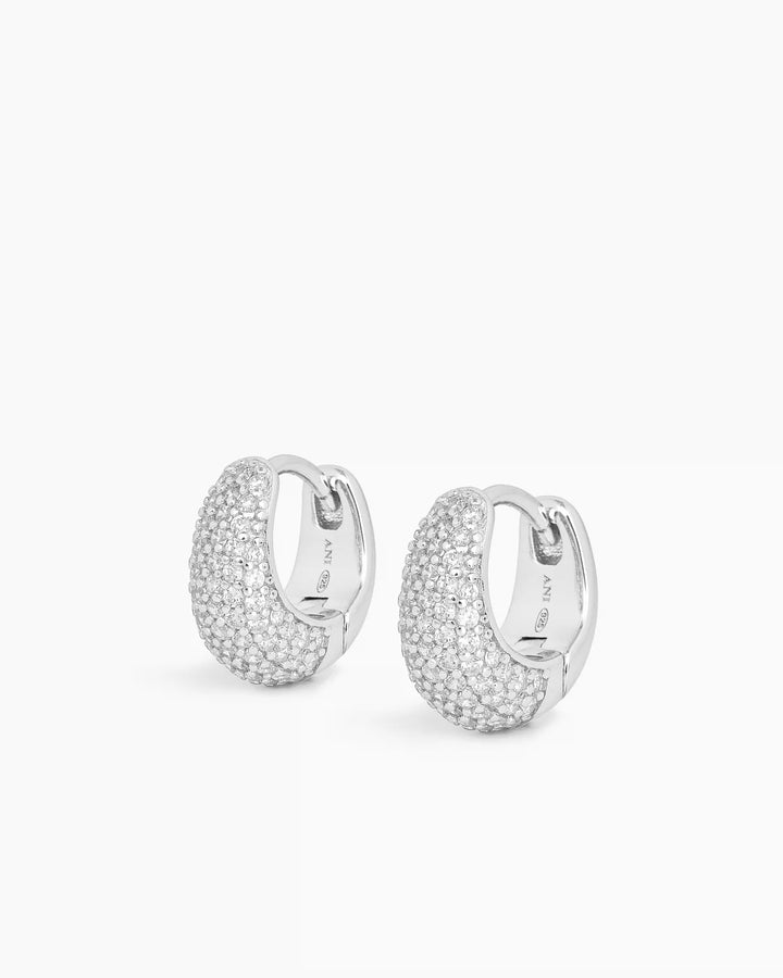 Pave Dome Huggies