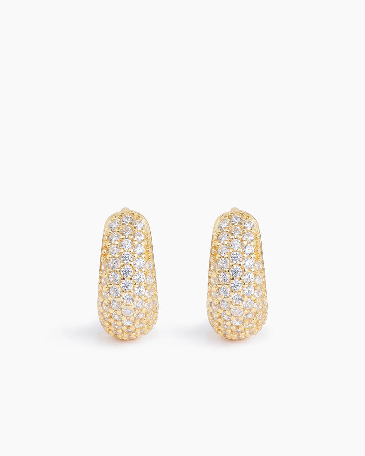 Pave Dome Huggies