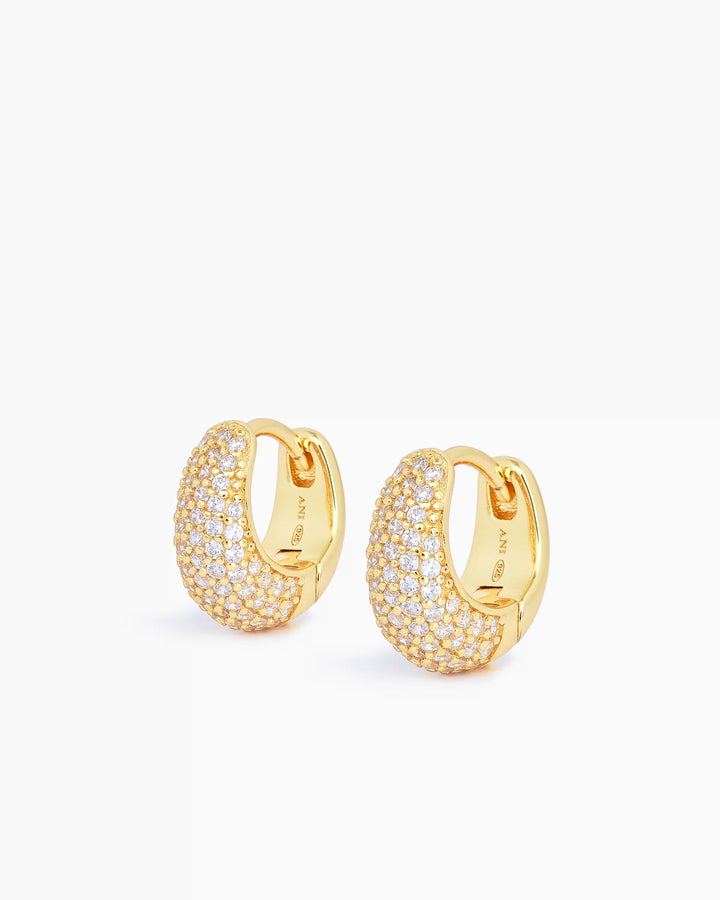 Pave Dome Huggies