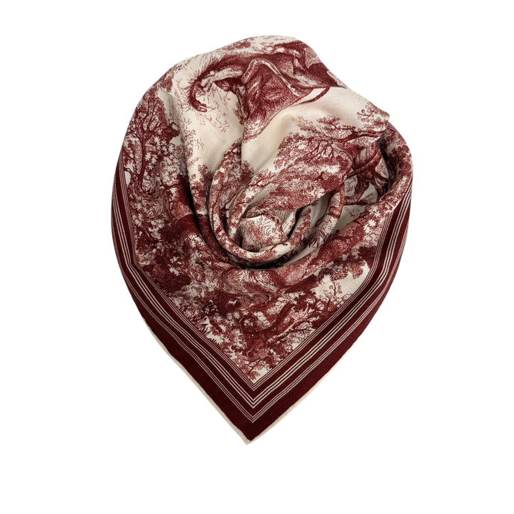 Skjerf i ull/silke m. håndsydde kanter