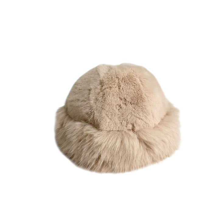 EXCLUSIVE Sonja Fuskepels Hatt Lys beige