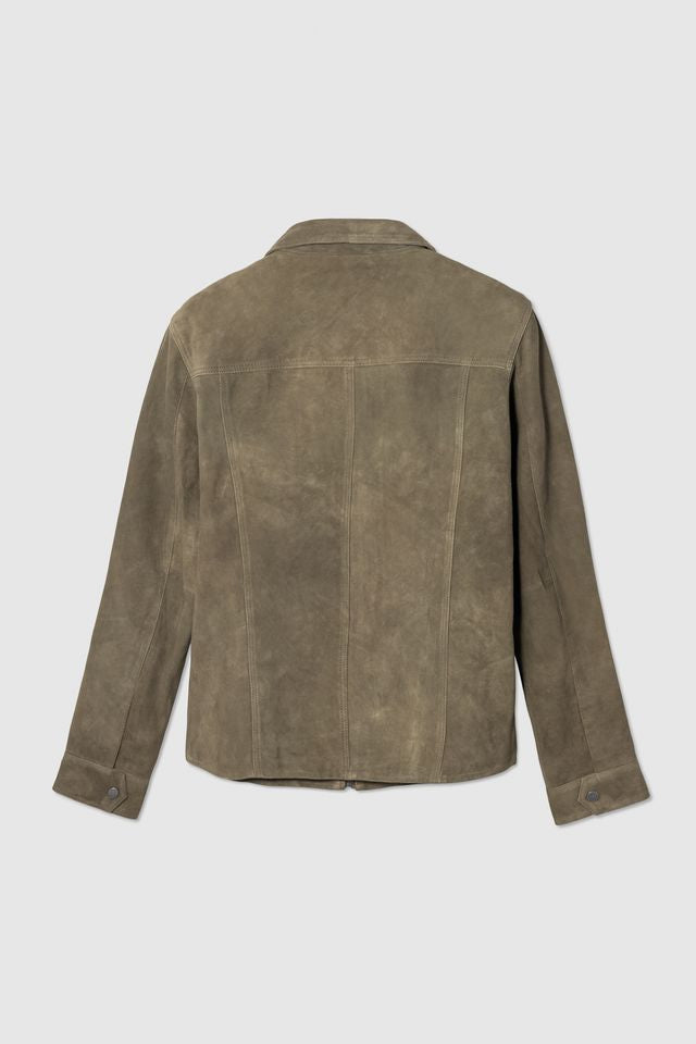 SUEDE ZIP JACKET