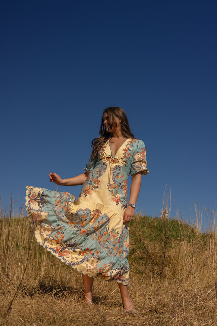 BOHO BEAUTY BUTTER MAXI DRESS