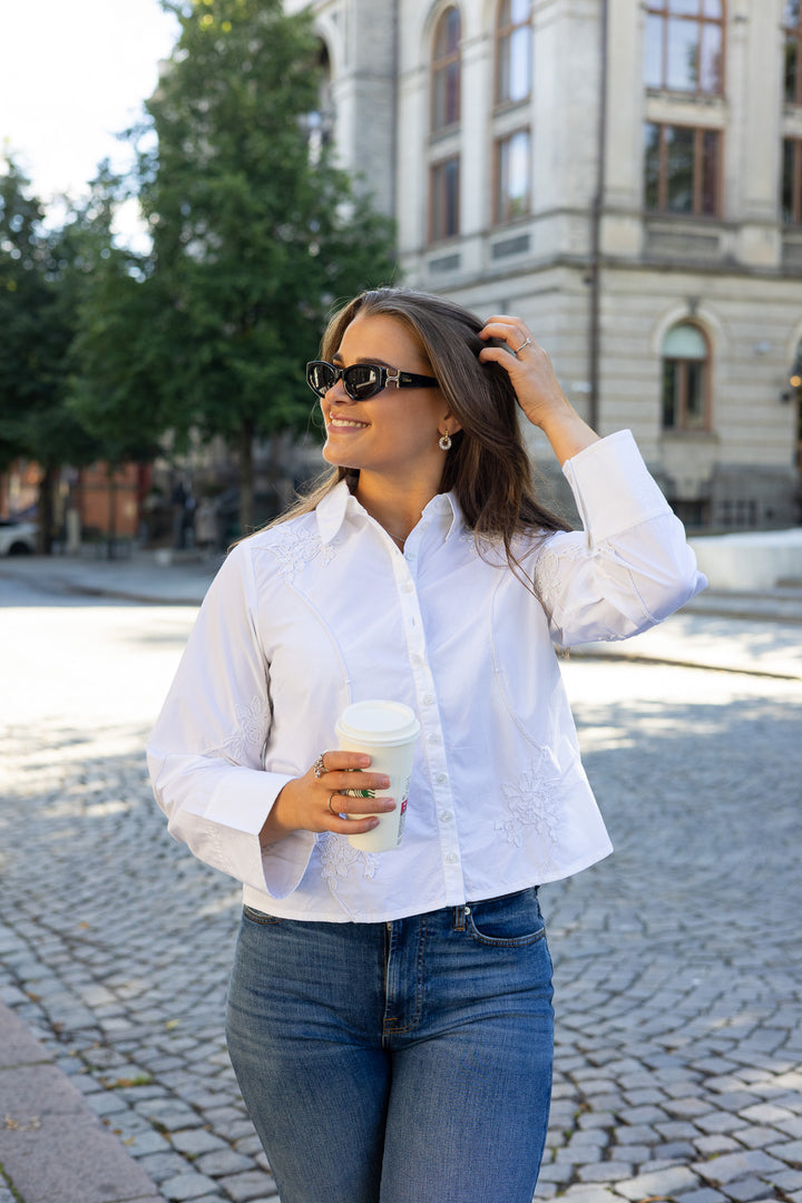 Embroidery Poplin Shirt