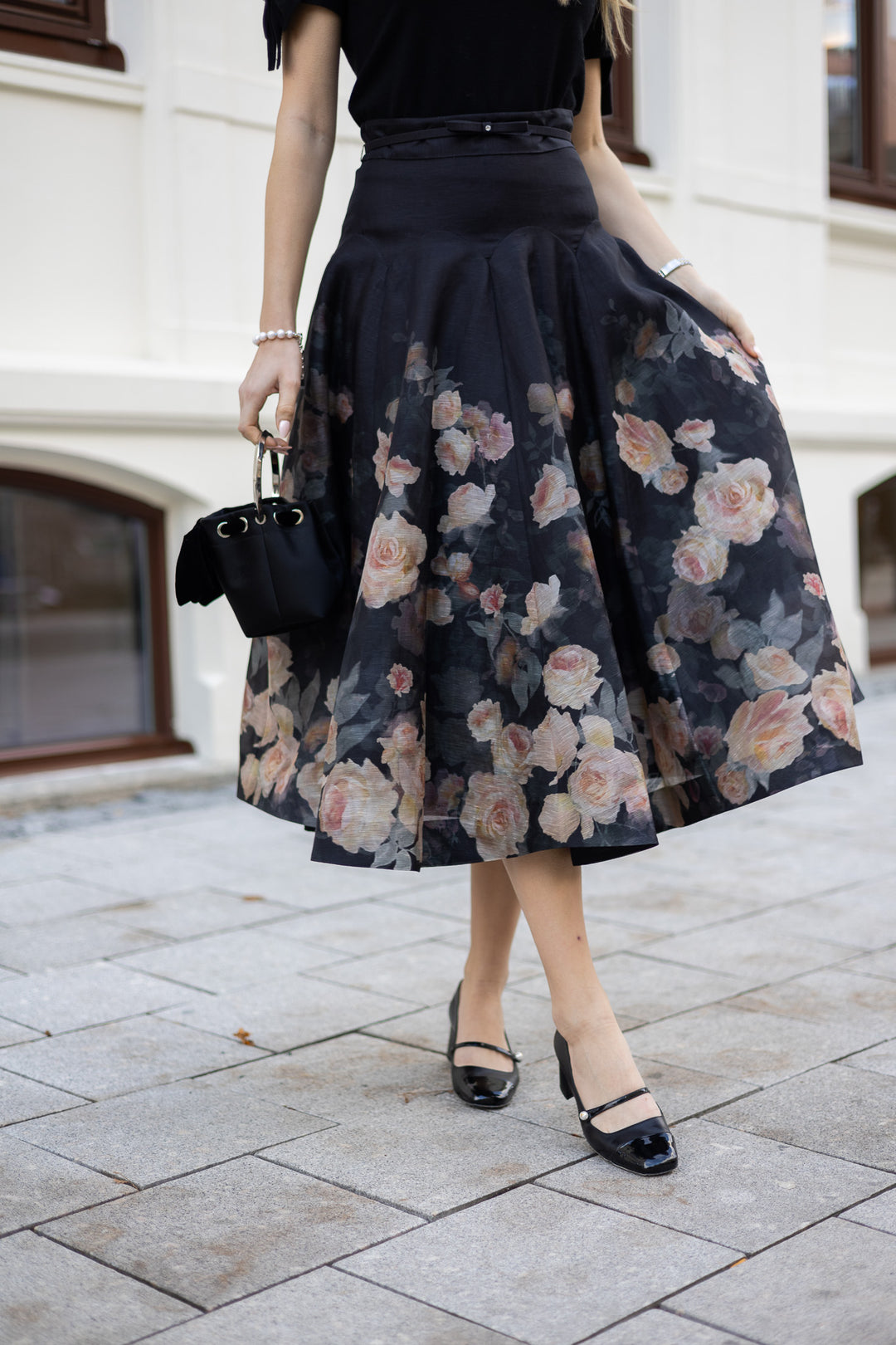 ZIMMERMANN Crush Flared Midi Skirt