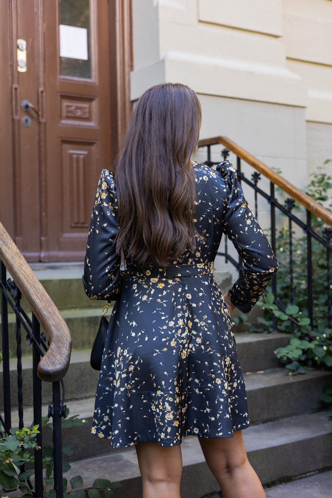 Tailored Satin Belt Dress