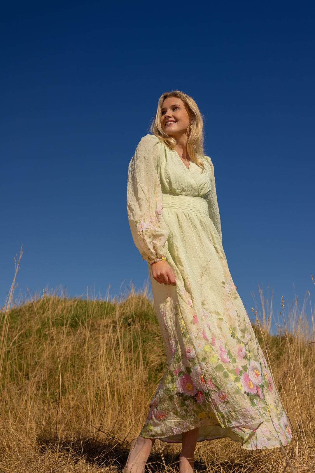 Viscose V-Neck Dress