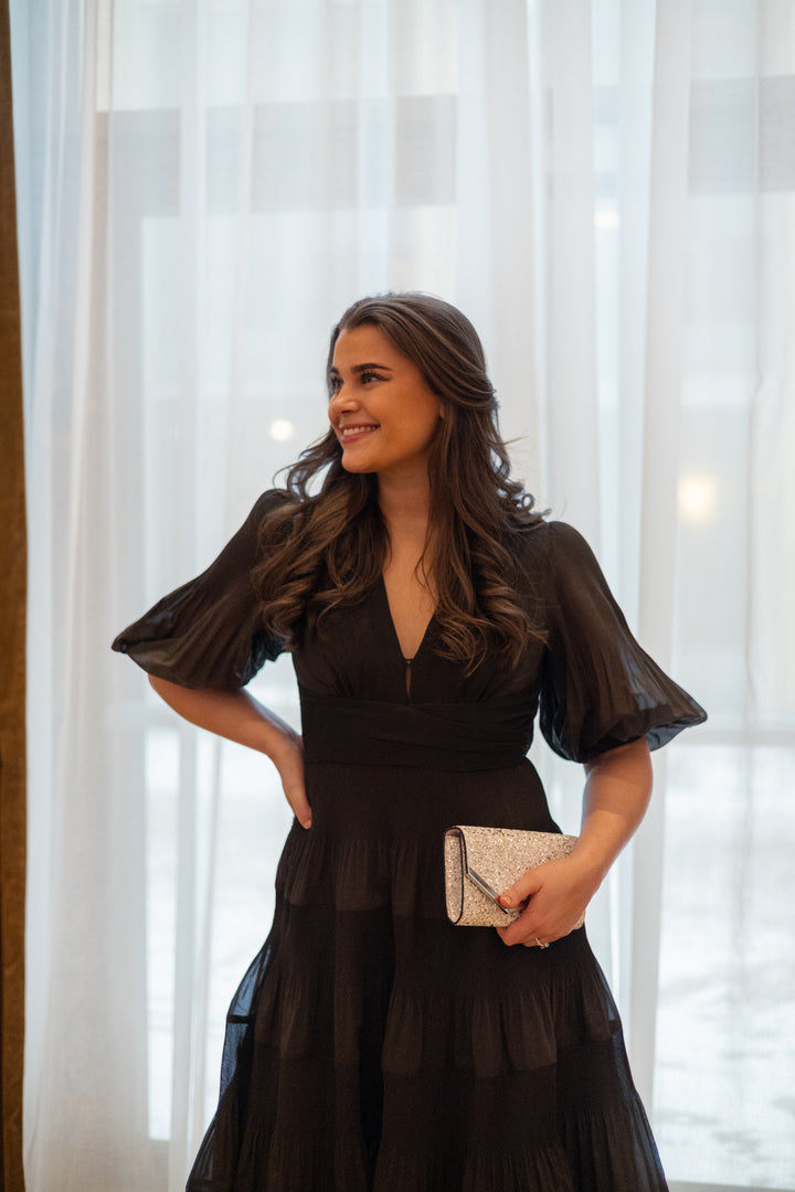 Pleated Midi Dress