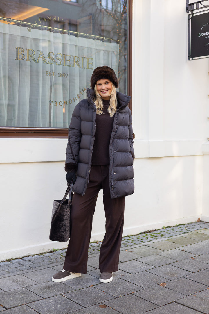 Woman`s Woven Half Coat