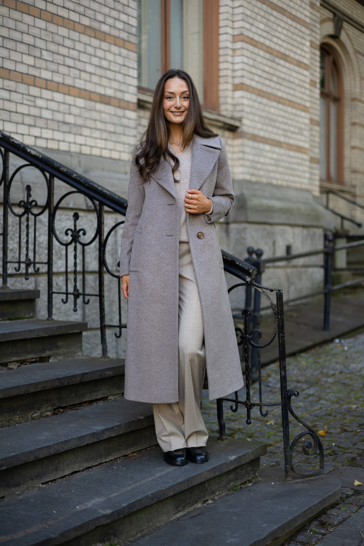 SAND Cashmere Coat W - Clareta Belt Long