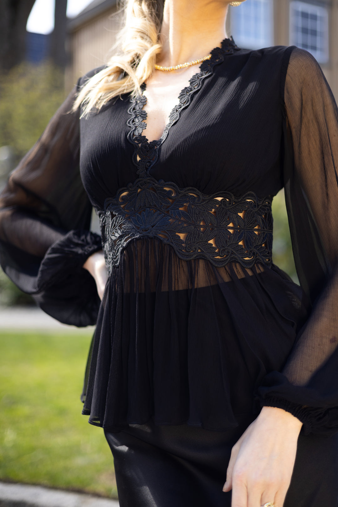 Luna Peplum Blouse
