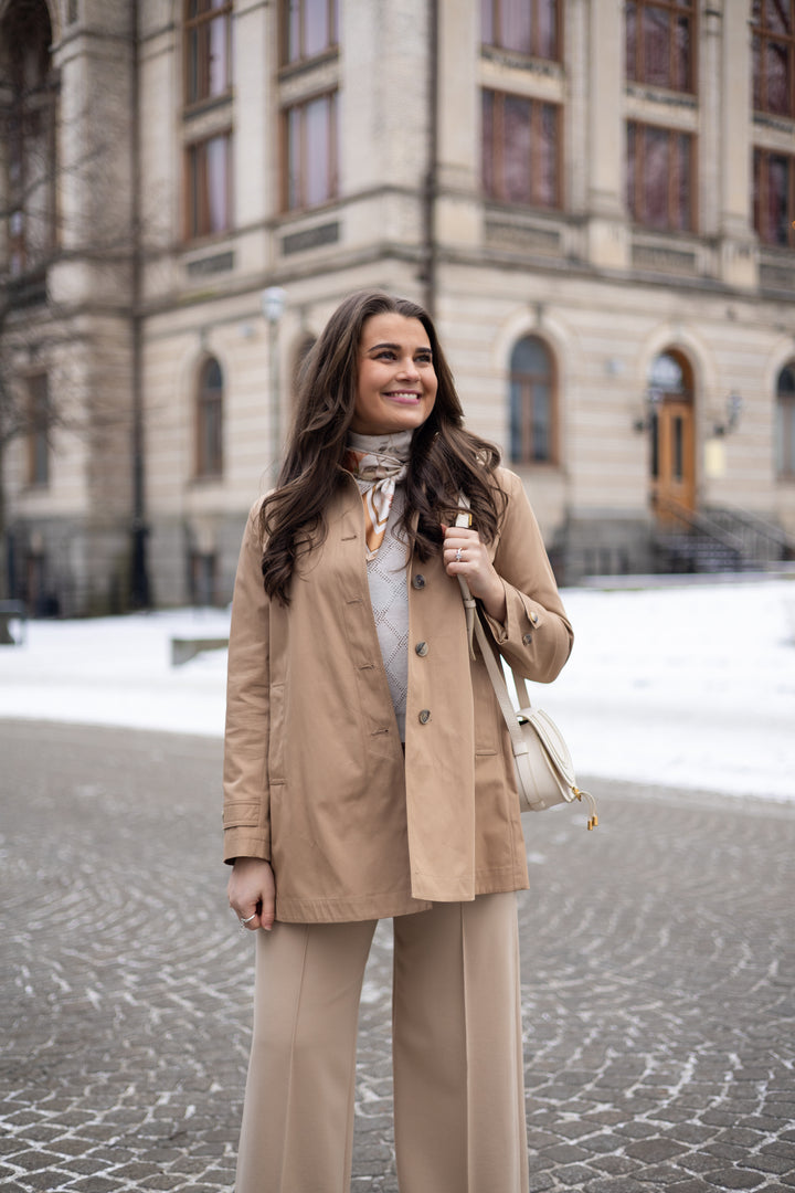 Woman`s Woven Half Coat