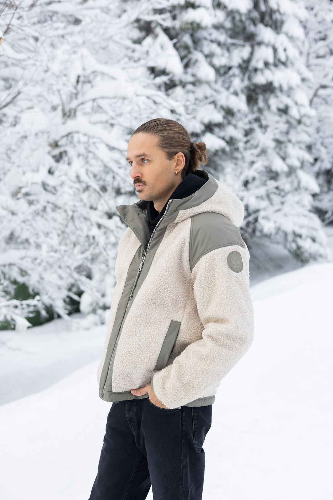 Alberni Reversible Fleece Bomber