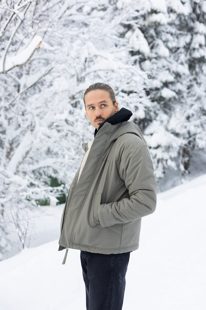 Alberni Reversible Fleece Bomber