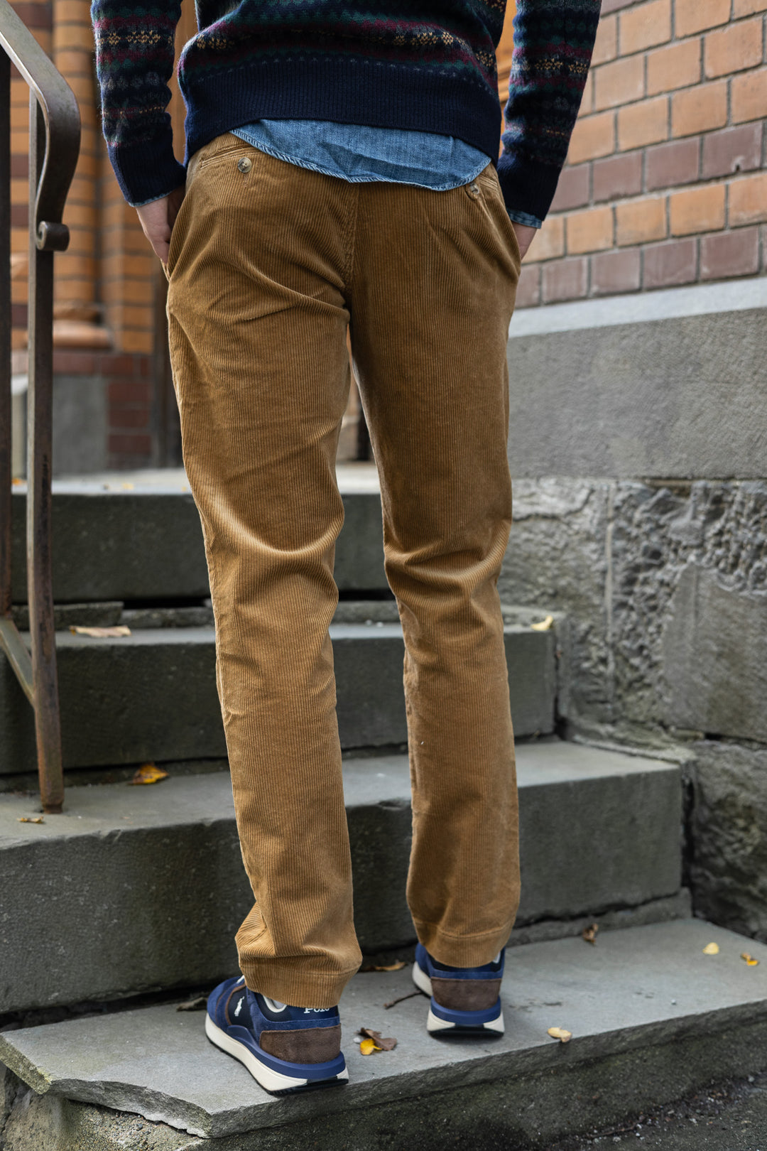 Straight Fit Stretch Corduroy Trouser
