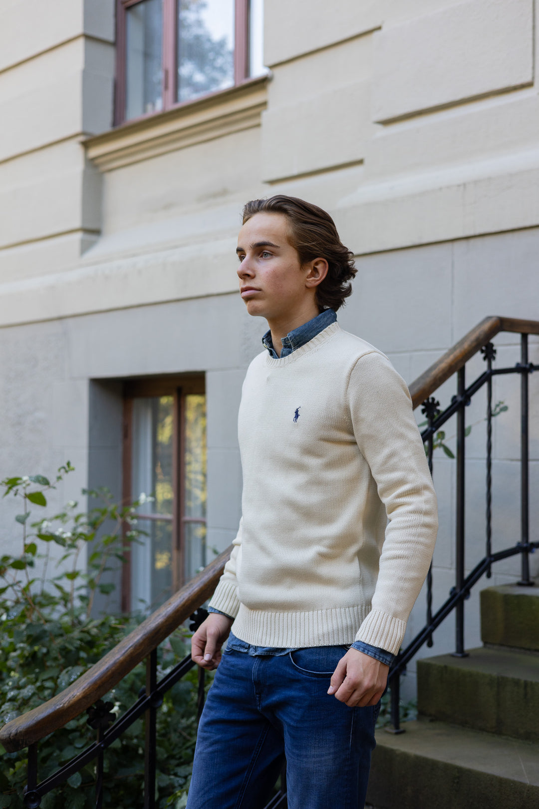 Cotton Crewneck Jumper