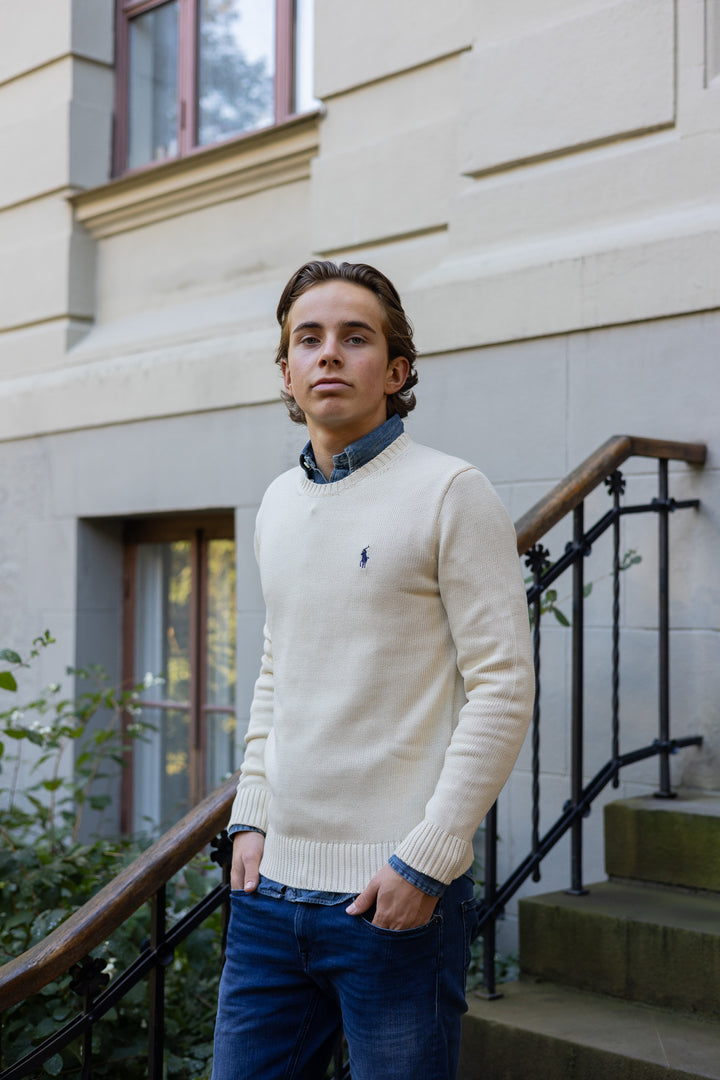 Cotton Crewneck Jumper