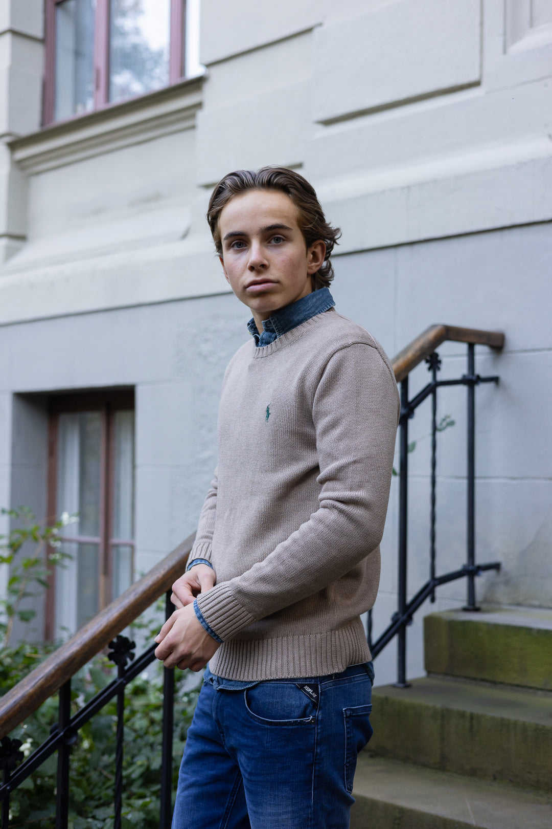 Cotton Crewneck Jumper