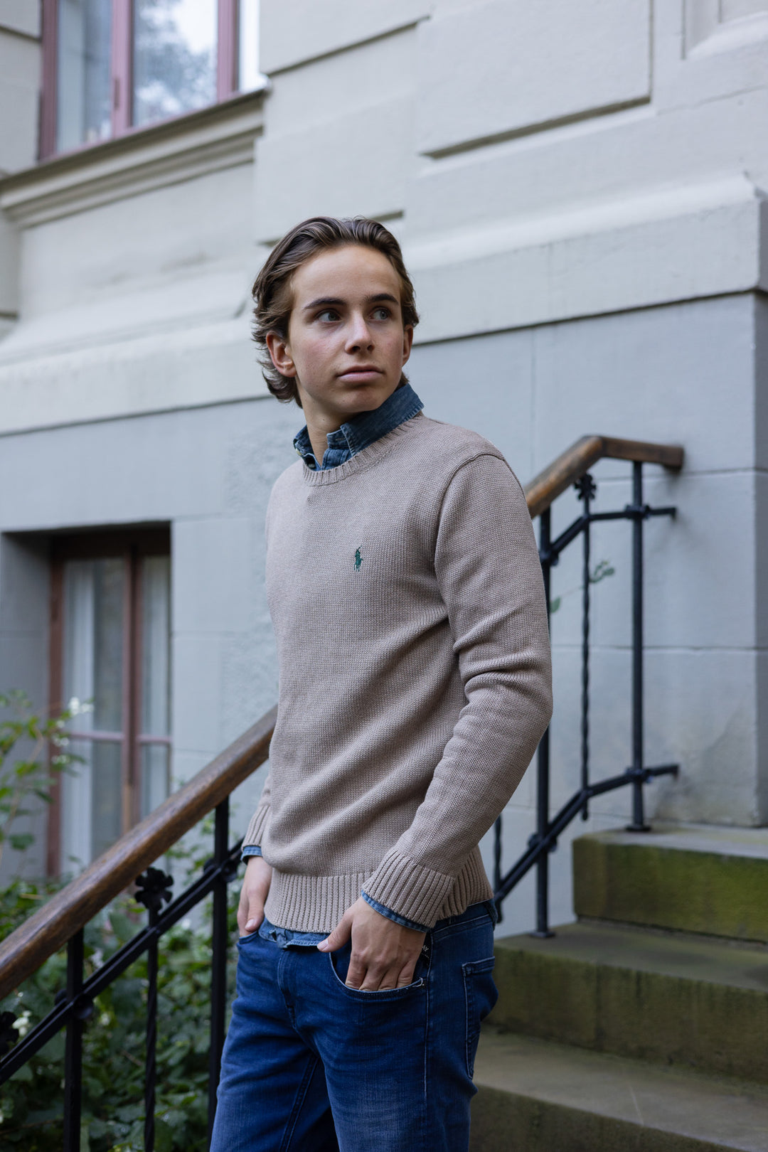 Cotton Crewneck Jumper