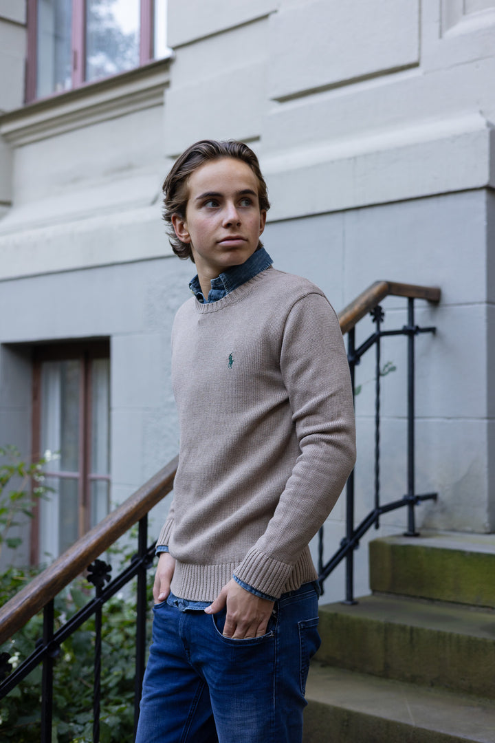 Cotton Crewneck Jumper