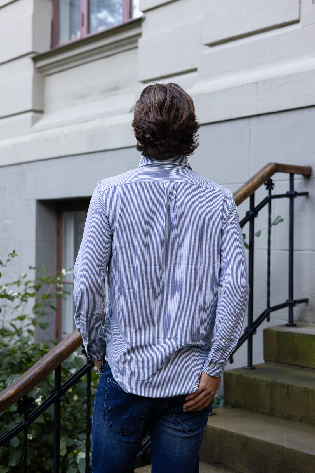 POLO RAPLH LAUREN Striped Knit Oxford Shirt