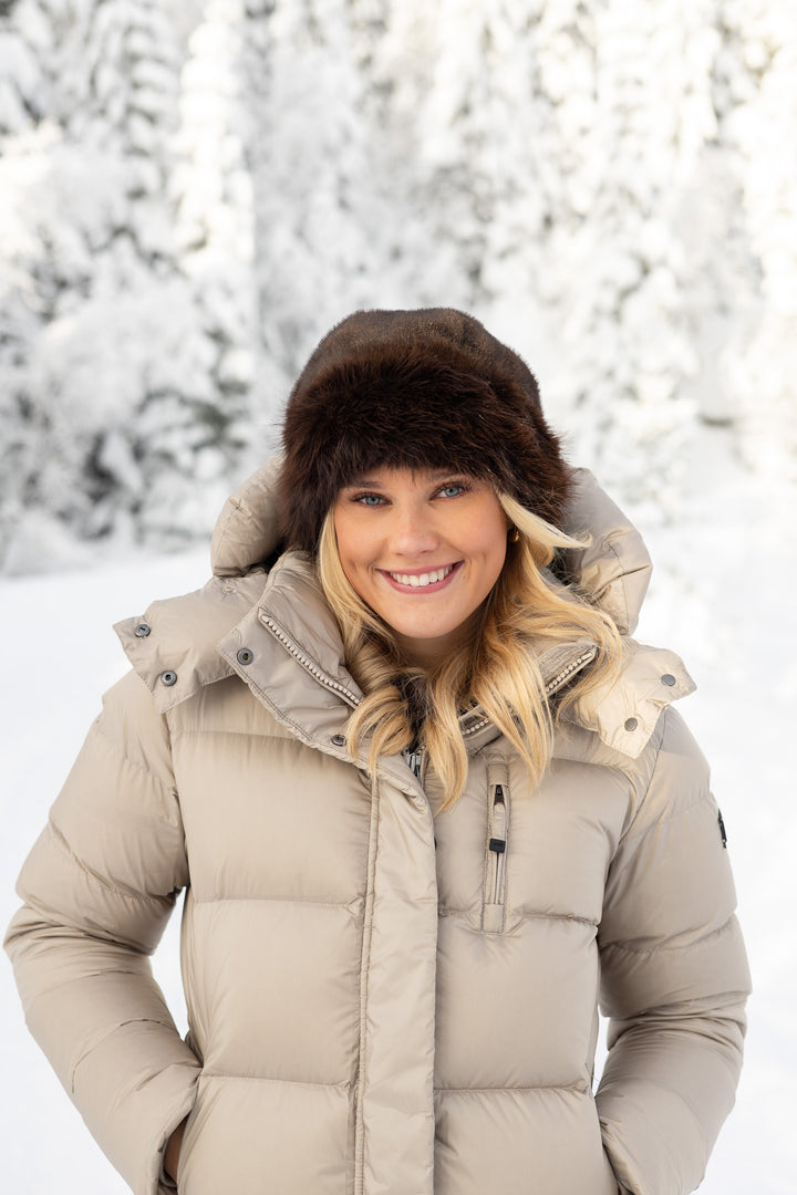 EXCLUSIVE Sonja Fuskepels Hatt Brun