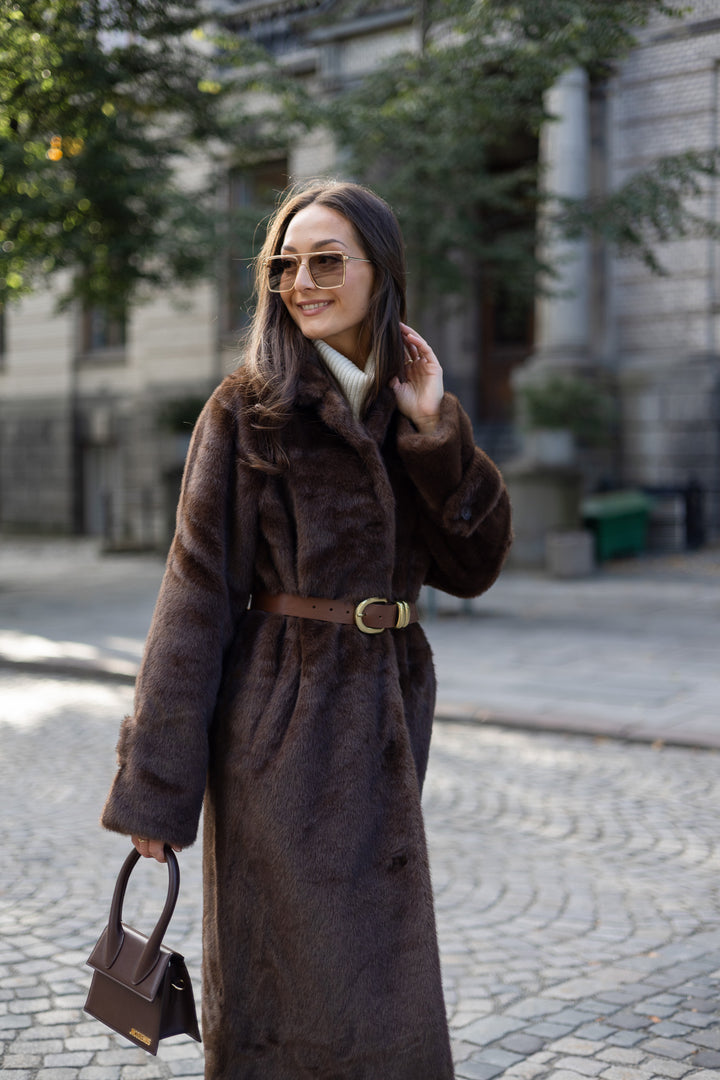 MEOTINE KELLY COAT - BROWN