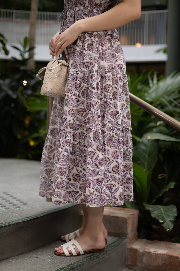 Nessa Cotton Midi Skirt