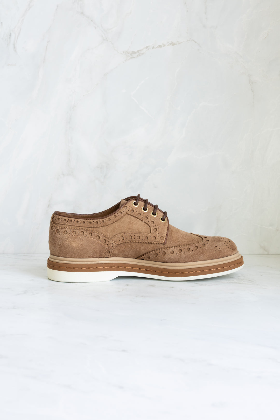 SANTONI DERBY 4F C RONDINE DEER SUEDE