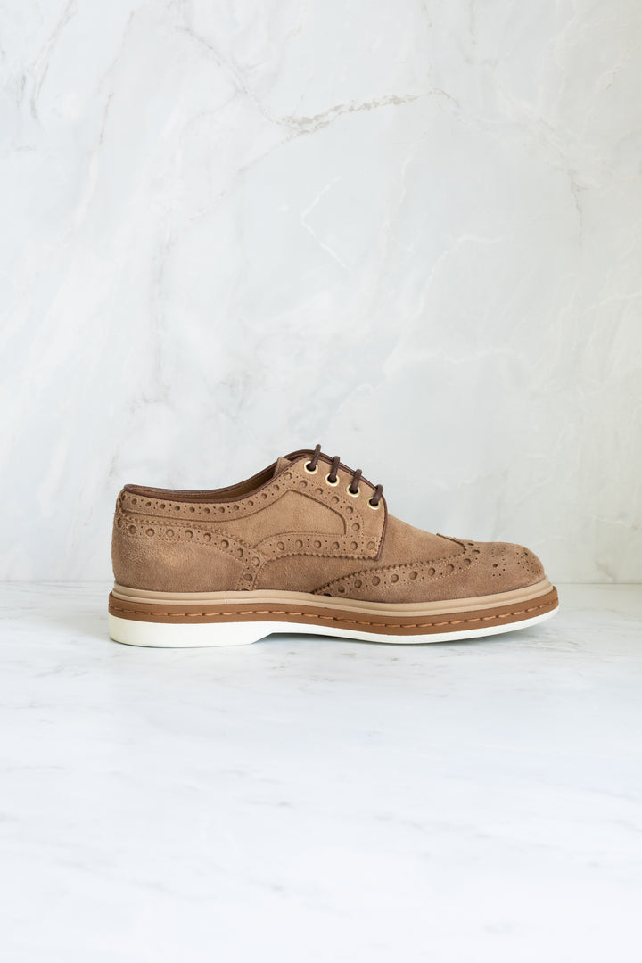 SANTONI DERBY 4F C RONDINE DEER SUEDE