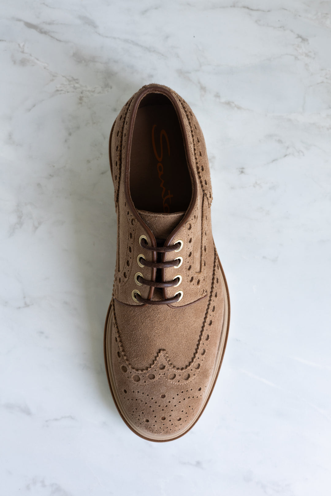 SANTONI DERBY 4F C RONDINE DEER SUEDE