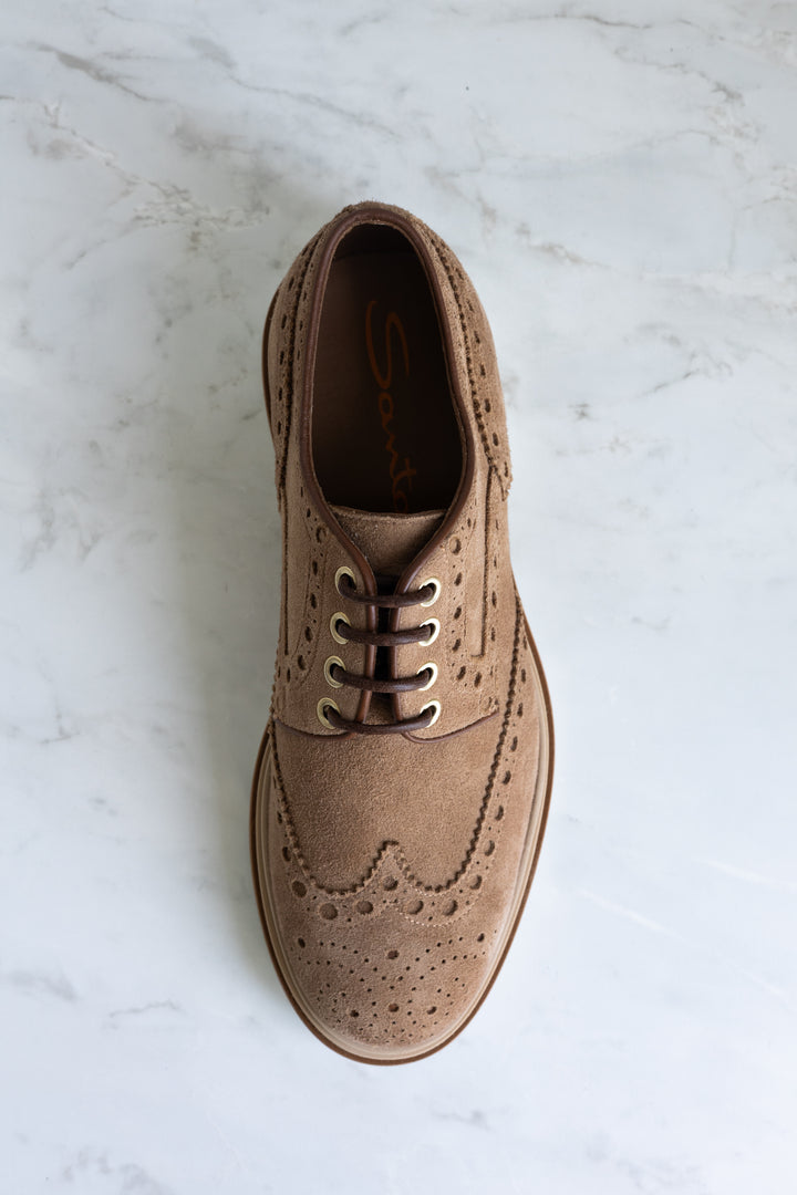 SANTONI DERBY 4F C RONDINE DEER SUEDE