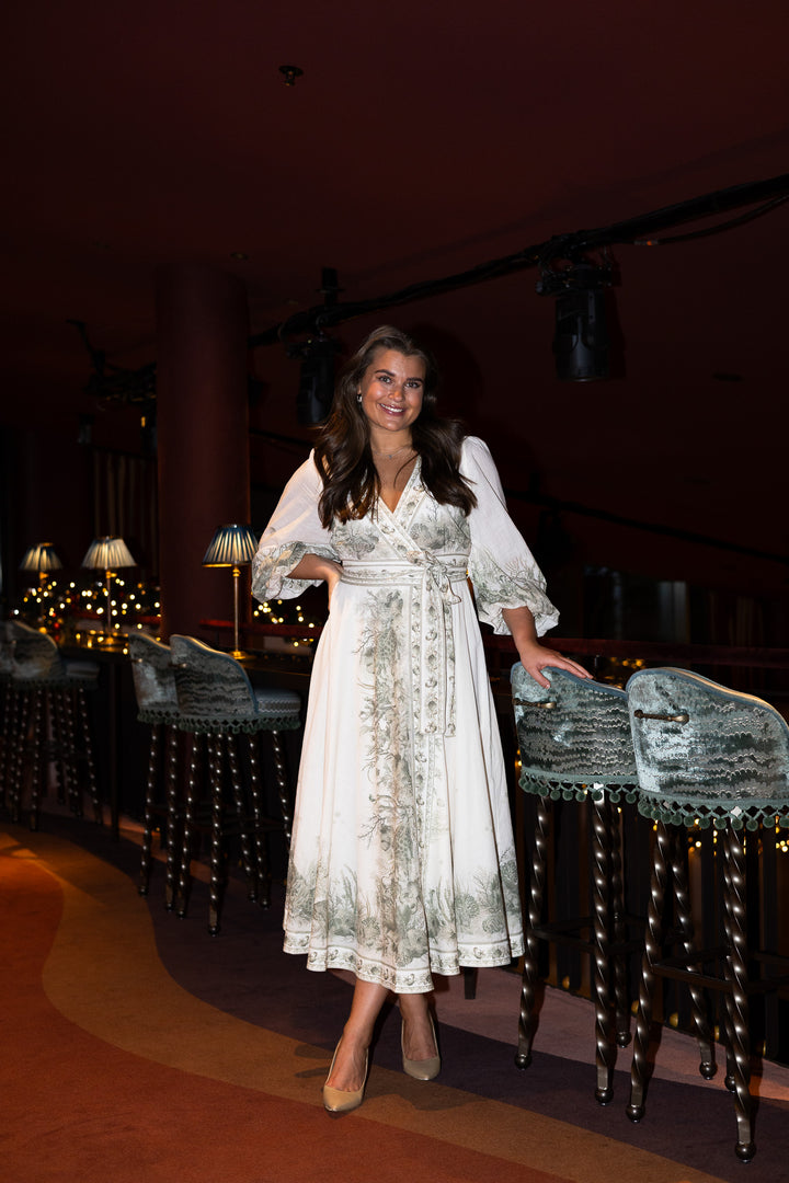 Wanderlust Wrap Midi Dress