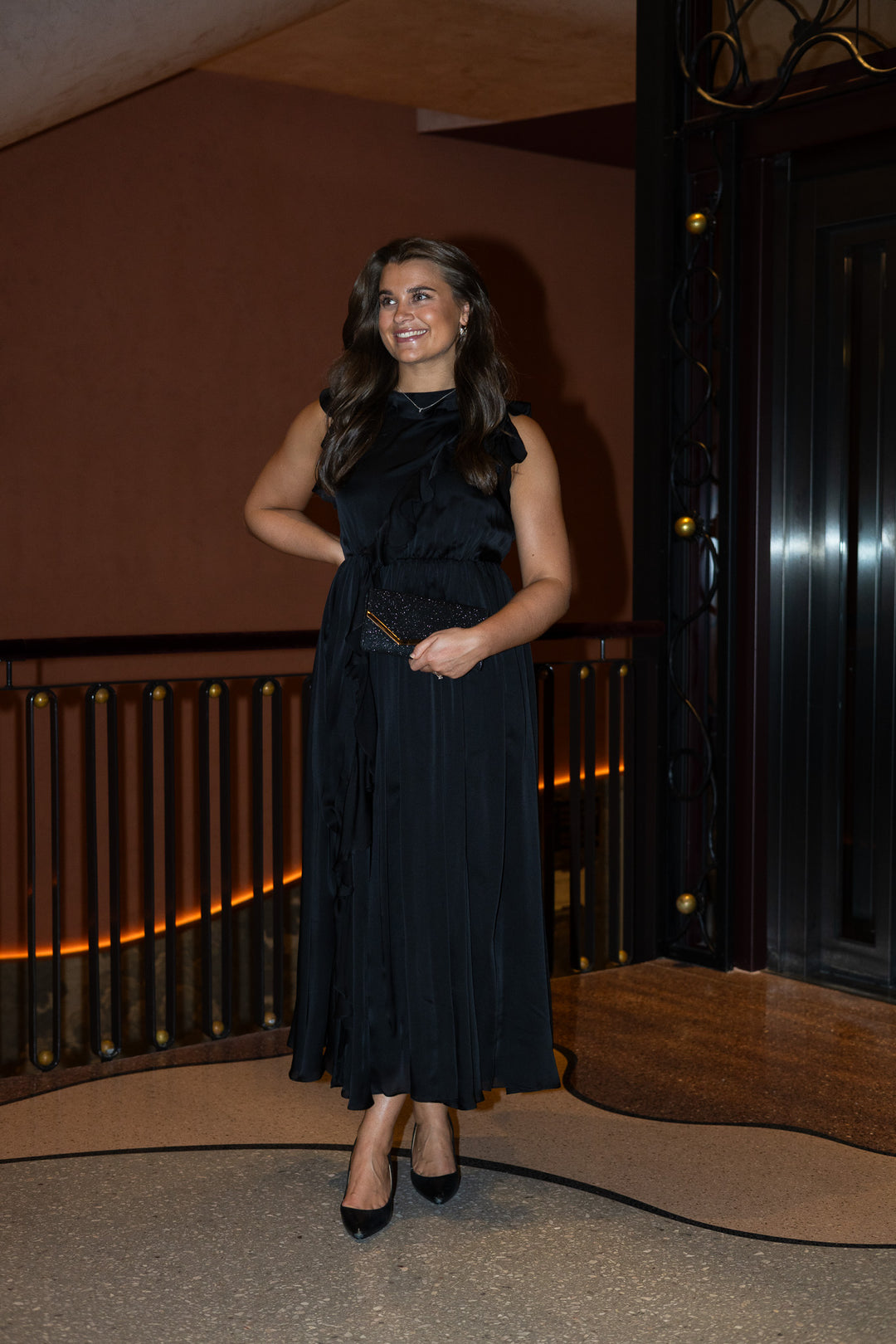 Saanvi Cascading Ruffles Dress