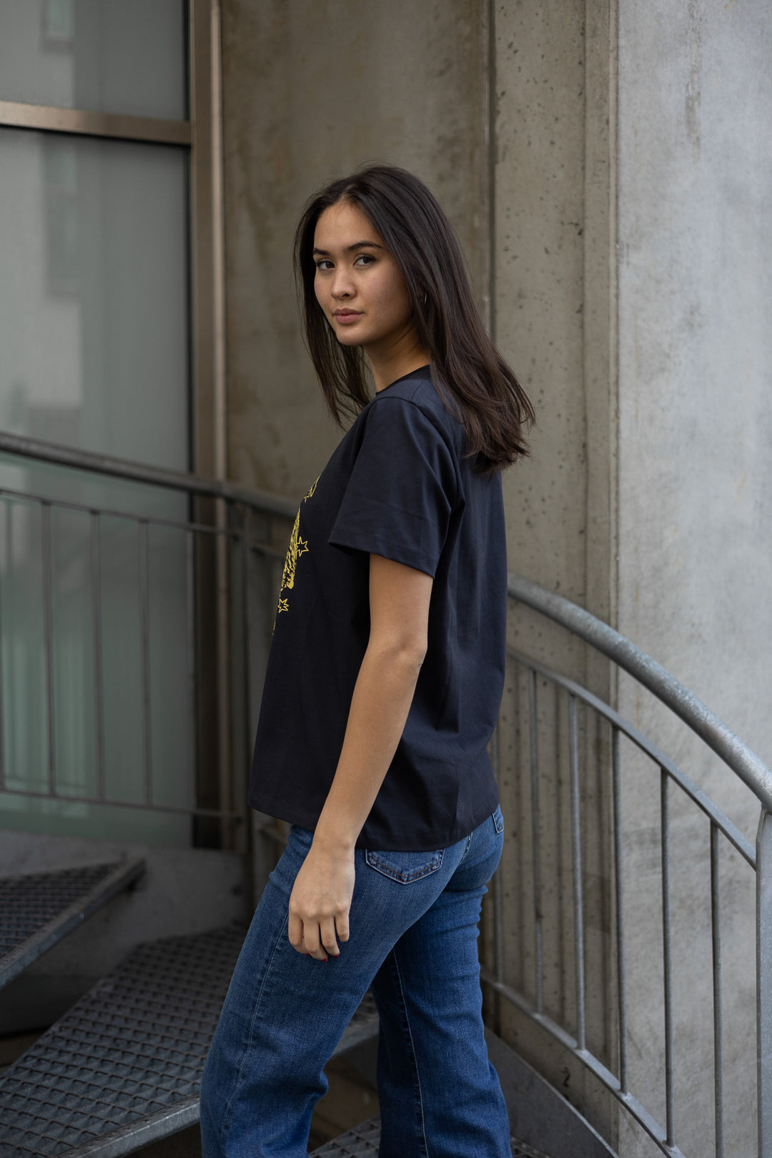 GANNI Basic Jersey Owls Relaxed T-shirt