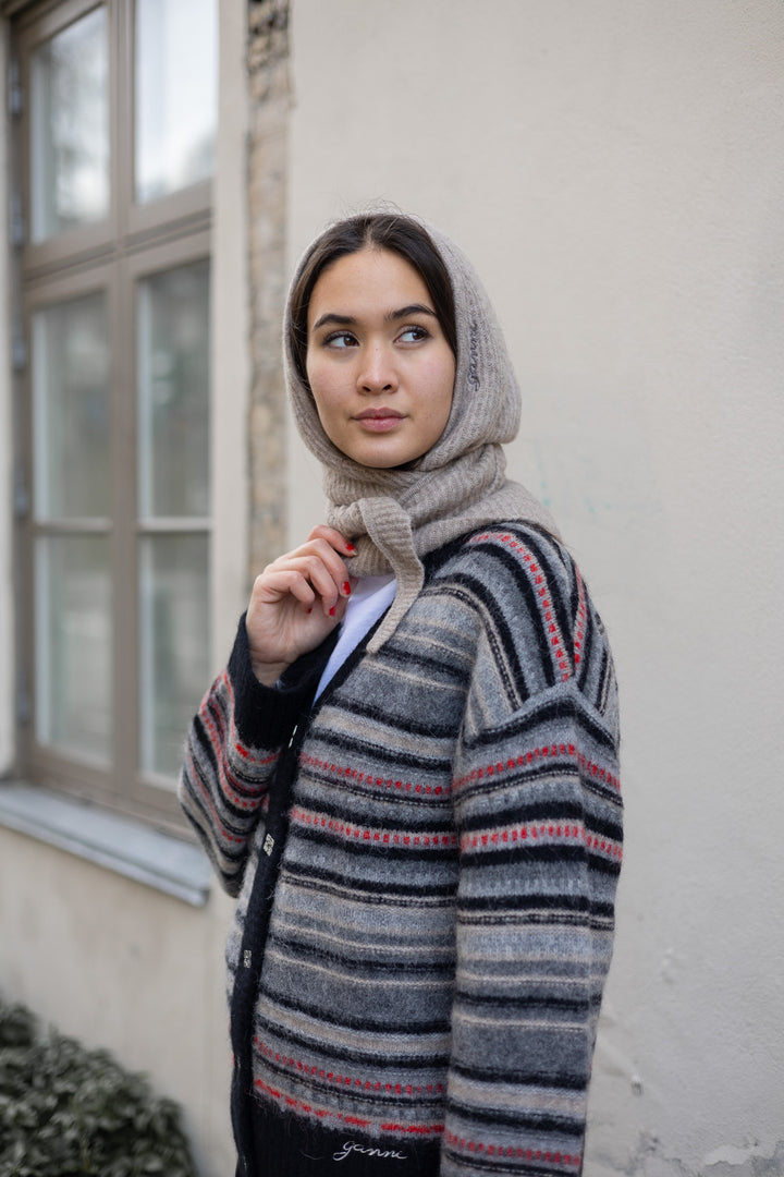 GANNI Soft Wool Balaclava