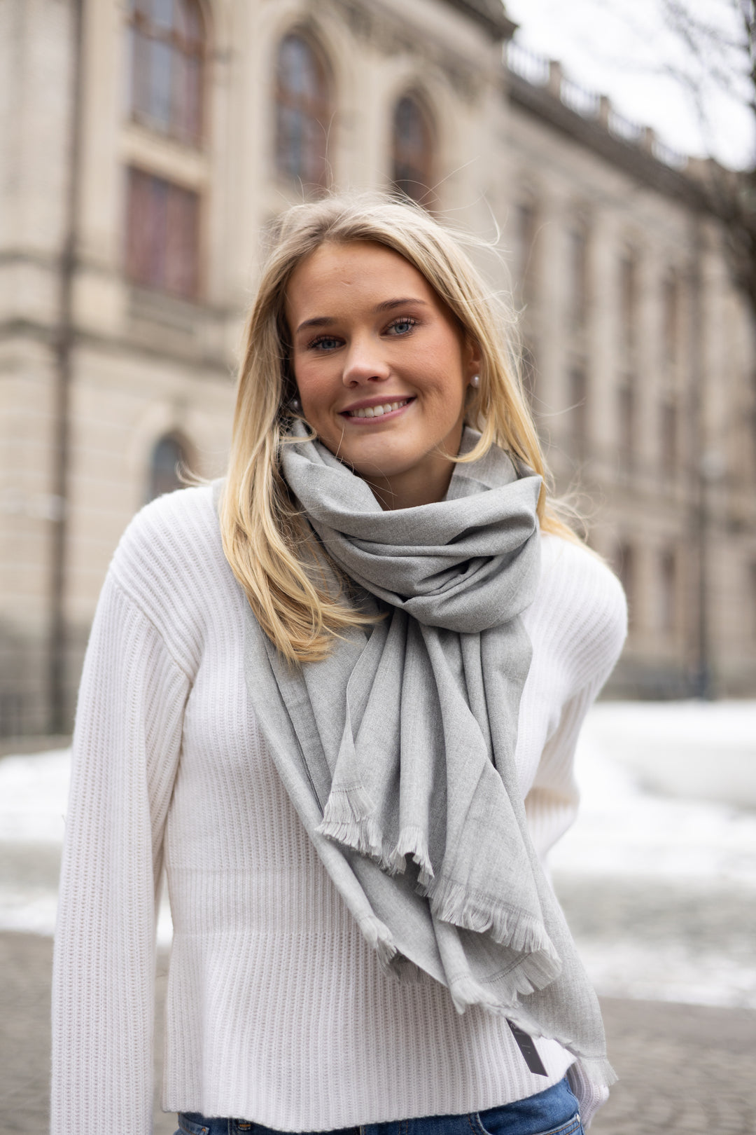 Basic skjerf ull/cashmere