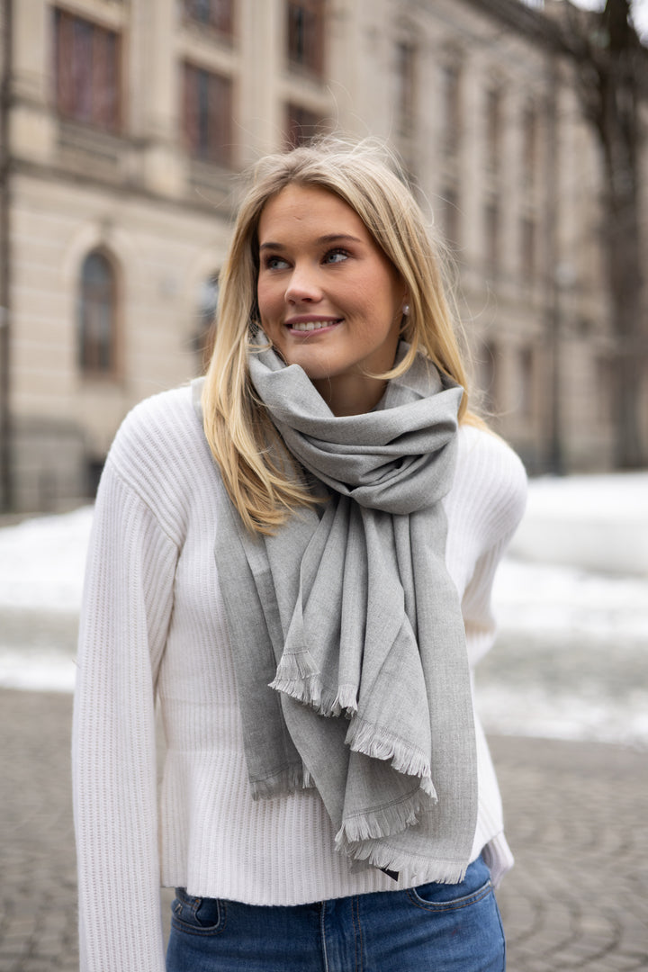 Basic skjerf ull/cashmere