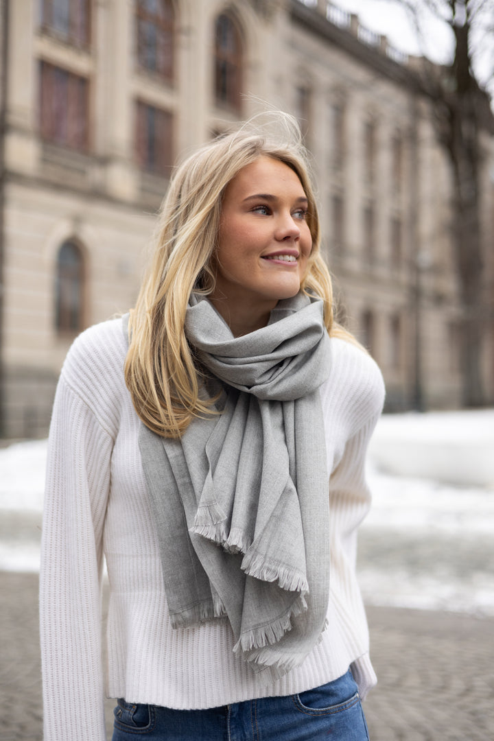 Basic skjerf ull/cashmere