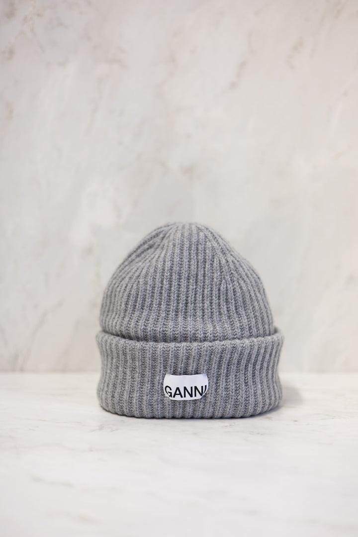 GANNI Structured Rib Beanie