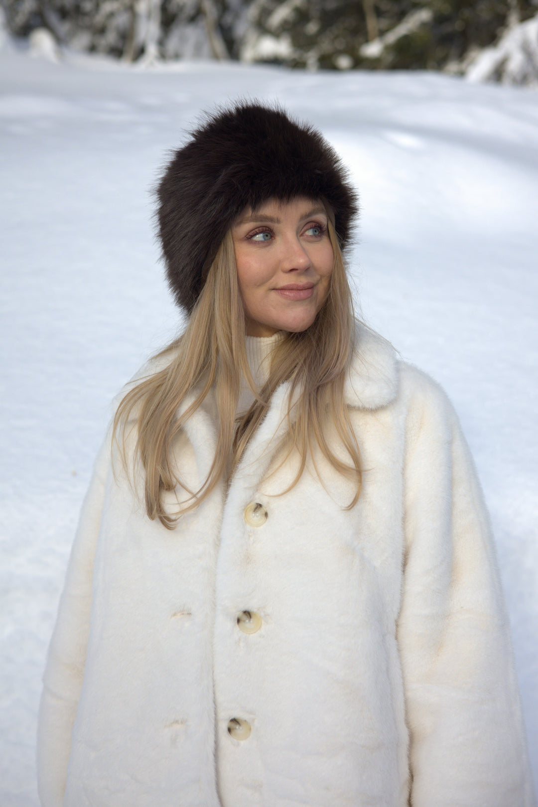 Isabella Fuskepels Hatt Sort