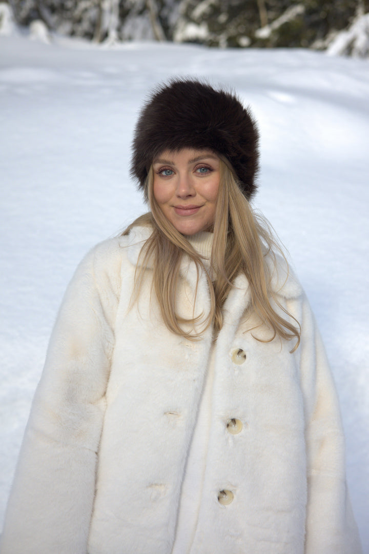 Isabella Fuskepels Hatt Sort