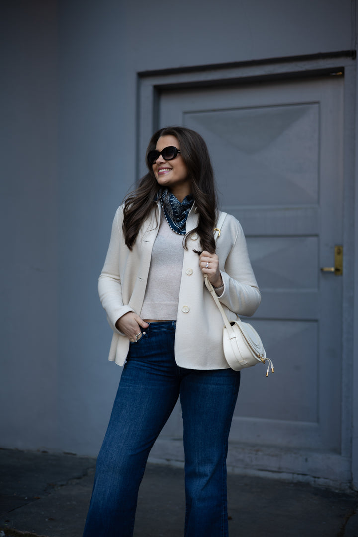 Women short loden light pressed wool